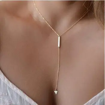 

Europe and the United States minimalist simple metal short necklace CND178