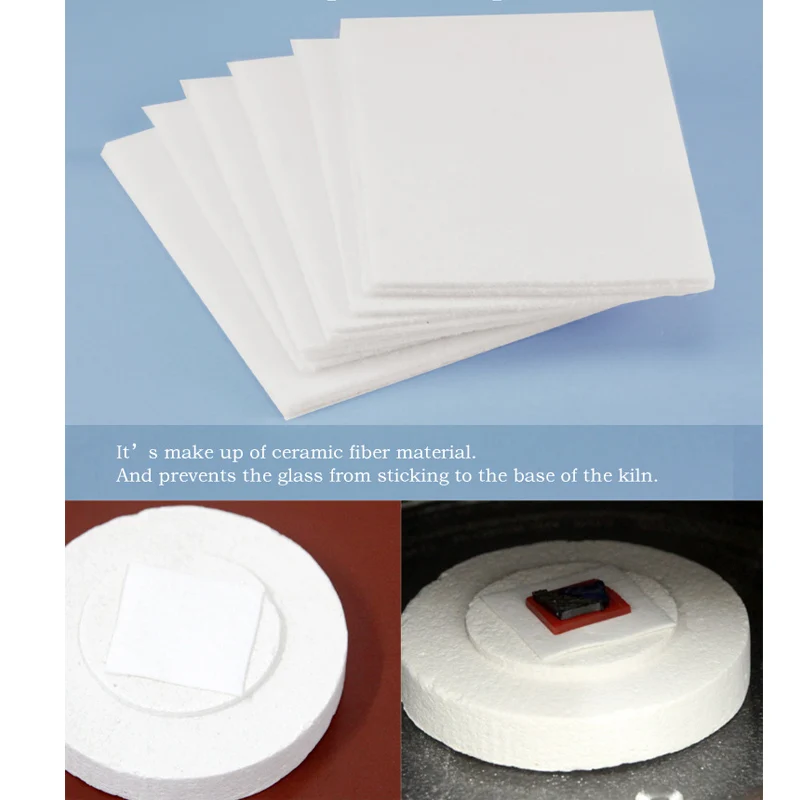 10pcs/bag Kiln Paper For Diy Glass Jewelry Microwave Kiln Accessories