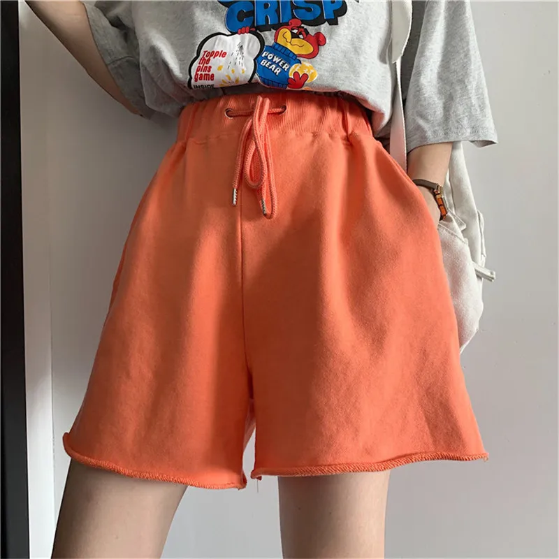 

Alien Kitty Loose High Waist Wide Leg Casual Shorts Women 2019 New Summer Basic Bottoms Fashion Solid 5 Colors Short Feminino