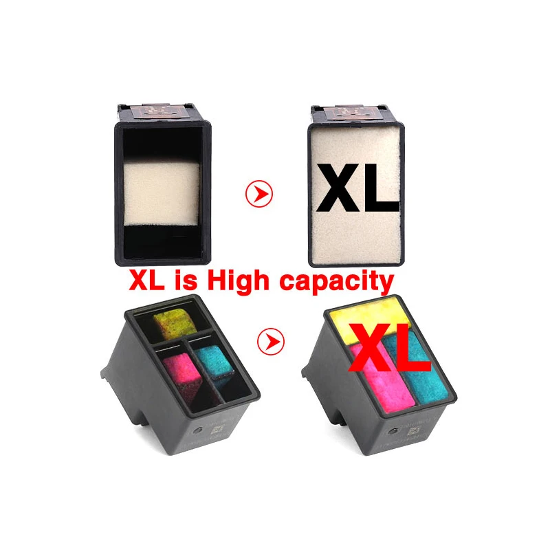 2 картриджа с черными чернилами совместимые hp652 652xl Deskjet 1115 1118 2135 2136 2138 3635 3636 3835 4535