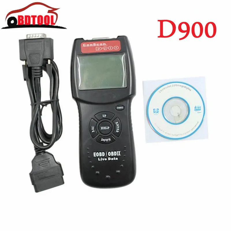 Высокое качество сканер D900 CANSCAN OBD2 Live PCM код чтения данных автоматическое