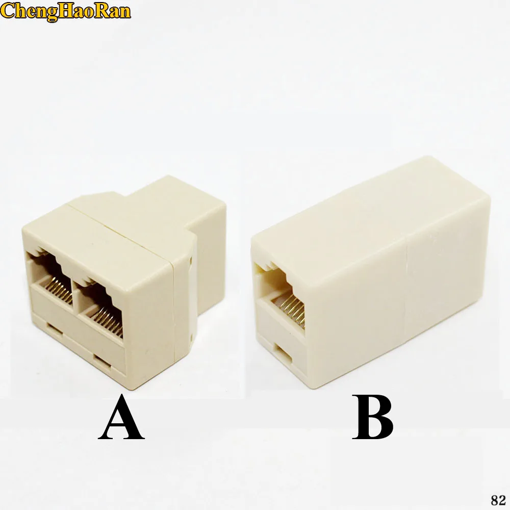 

ChengHaoRan 1PCS A / B Network cable splitter Cable extension connector Cable adapter Network cable 1 to 2