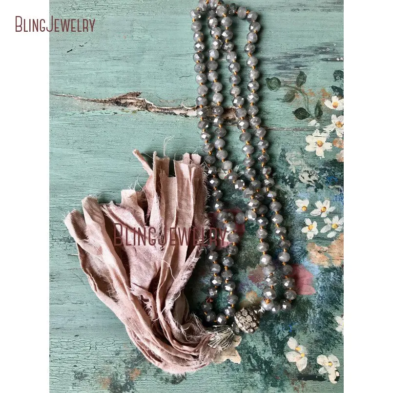 20190301-NM11313-soft pink blush sari silk tassel holiday style accessory unique gift jewelry sparkle bling tassel jewelry_5