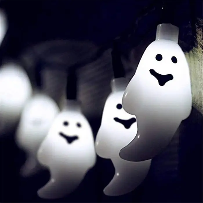 1,5 м светодиодный светильник Ghost String светильники с питанием от аккумулятора лампа для сада Пасхи Хэллоуин украшения ALI88