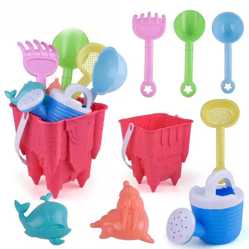 6PCS Sand Playing Tool Set Lovely Fun Kids Child Sand Beach Toy Hourglass Bucket Spade Tool Bath Kids Toy