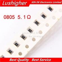100 шт. 0805 SMD резистор 5% 5.1ohm 5R1 5R10