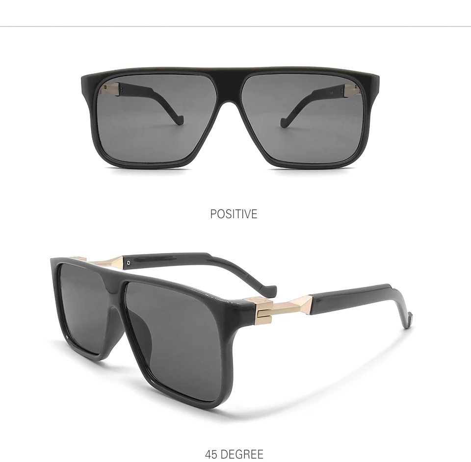 OVZA футуристический стиль Прямоугольные Модные мужские солнцезащитные очки Брендовые Дизайнерские мужские очки Плоские солнечные очки мужские gafas de sol