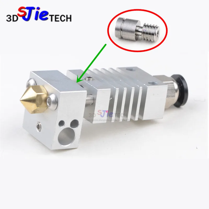 

All Metal Hotend Kit upgrade CR10 extruder Titanium Alloy heater break 1.75MM for Creality CR-10 Printer High temperature