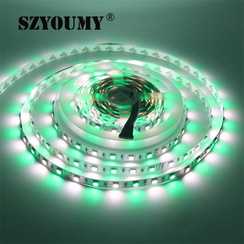 SZYOUMY 5 м RGB Led 5050 RGBW/RGBWW SMD не Водонепроницаемый Fita De Led 60leds/м + 40Key ИК-пульт дистанционного управления