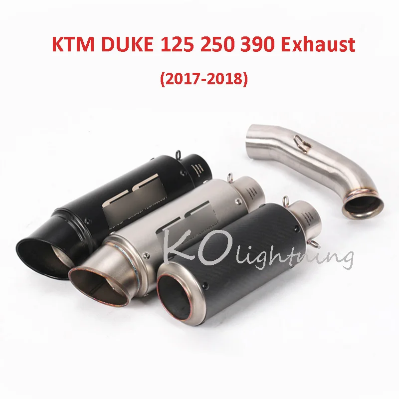 

Slip On DUKE 125 250 390 Motorcycle Exhaust System Tip Escape Link Mid Pipe For KTM 125 250 390 DUKE 125 250 390 RC390 2017 2018