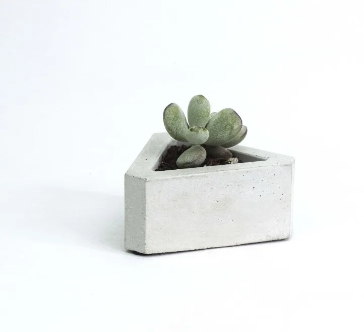 

silicone molds 3d Triangle Concrete Mould Flower Succulent Cement Flower Pot Mould Home Decoration