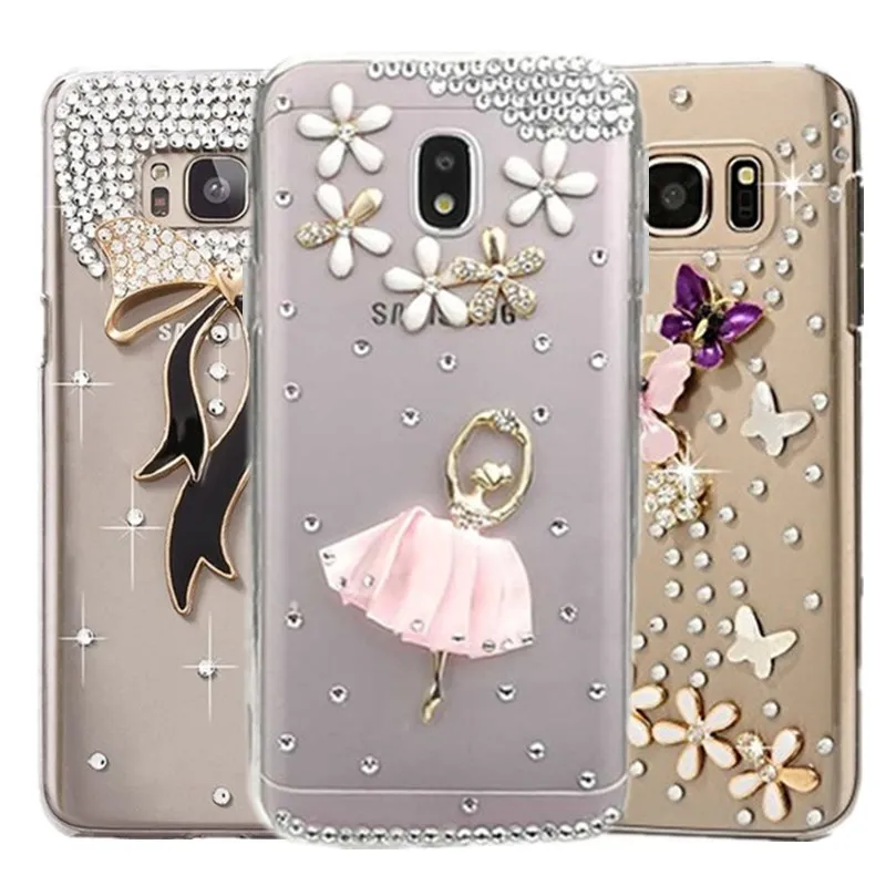 

Luxury Diamond Bling Case For Samsung Galaxy A7 A9 2018 note 8 9 5 4 S10 5G s8 s9 plus S10E s5 s4 S6 s7 Edge c7 c9 pro Cover