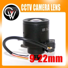 5 шт./лот 9-22 мм с автоматической диафрагмой M12 варифокальный инфракрасных CCTV Камера зум совета видеонаблюдения объектив для видеонаблюдения Камера