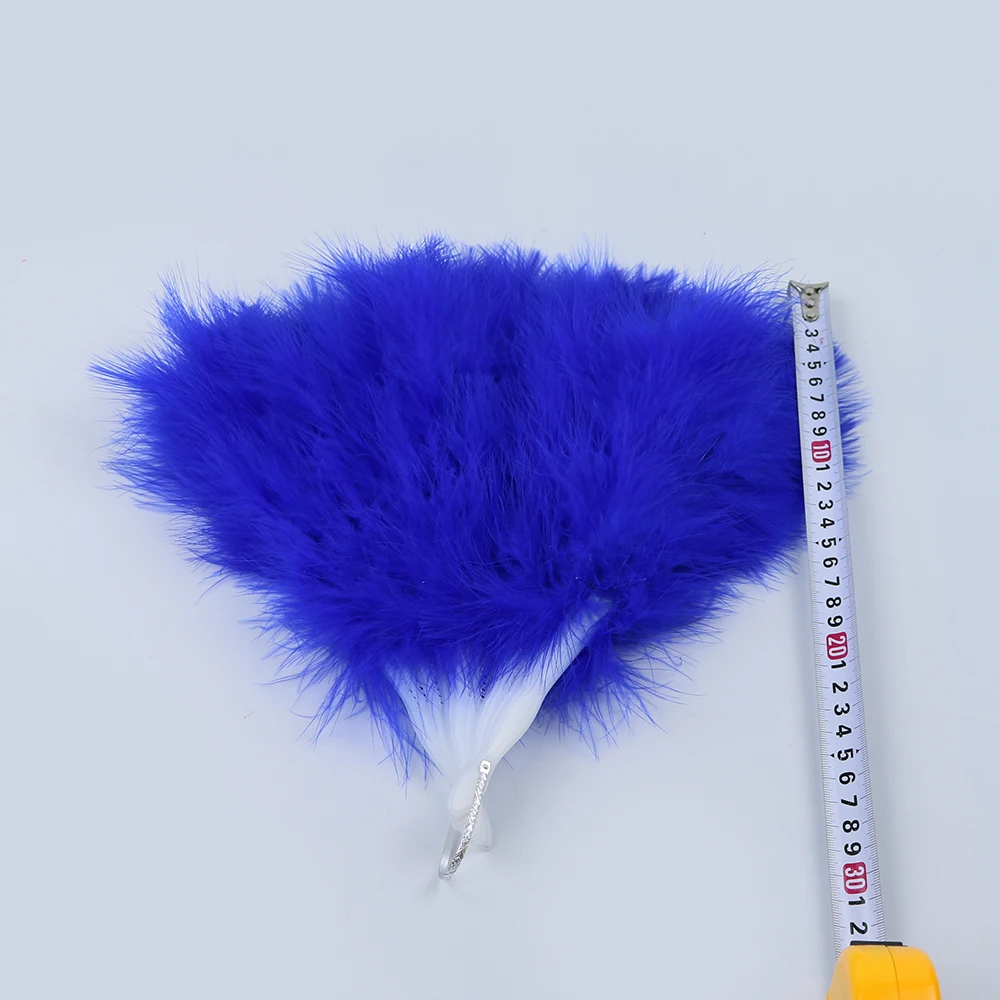 4 blue fluffy turkey fan 4