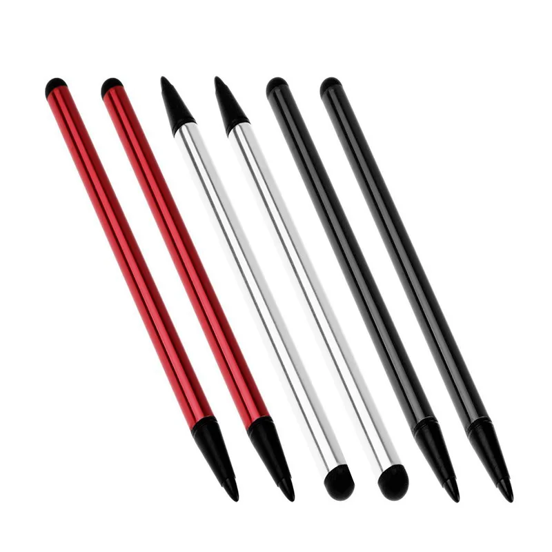 

3 Colors Round Dual Tips Capacitive Stylus Touch Screen Drawing Pen for Phone iPad Smart Phone Tablet PC Computer Drop Shipping