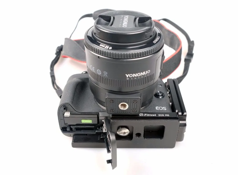 FITTEST FLCM6 Pro вертикальный пользовательский L кронштейн вертикальный Shoot Quick Release L Plate Holder Для Canon EOS M6 тренога для камеры пластина