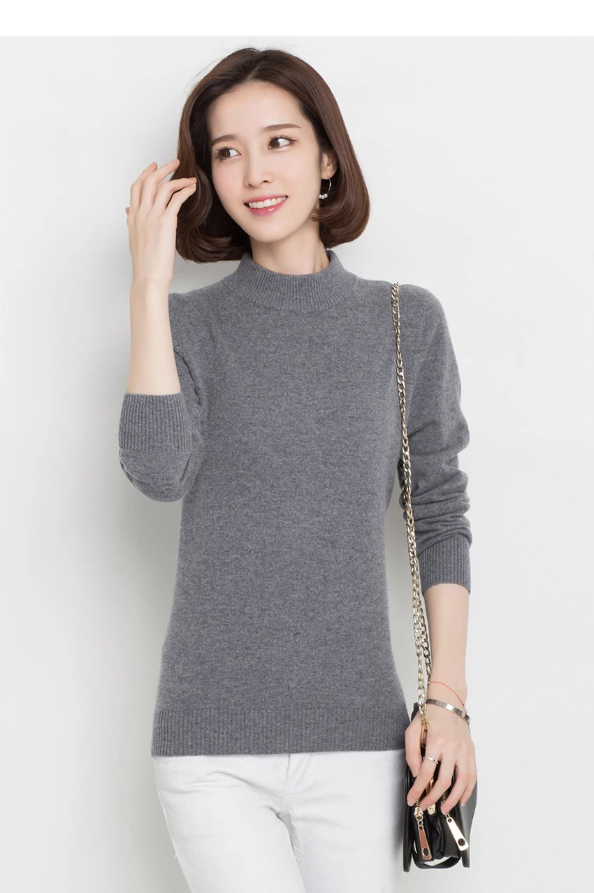 Ismtide Women Turtleneck Cashmere Sweater 5