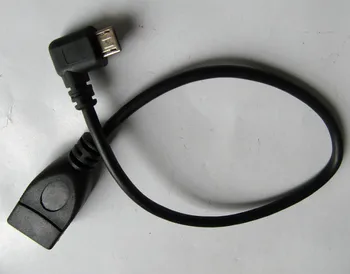 

3 pcs Short USB 2.0 A Female Straight To micro b 5 pins Male 90 right Angle Extension Adapter cord Connectors Data Cable 25cm