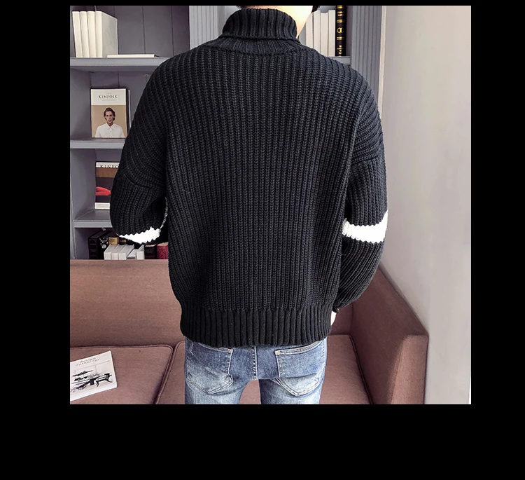 M-XXL осень зима мужской Рождественский свитер одежда модные теплые для мужчин S свитер для пуловер Водолазка толстые свободные SC84
