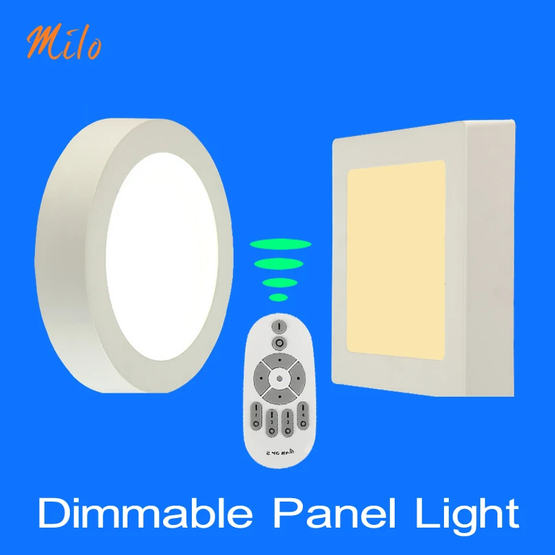 

Wholesale Dimmable led panel light : Remote control , round & square shapes , 6W-24W , suspended-ceiling fixed , 85-265V 50/60Hz