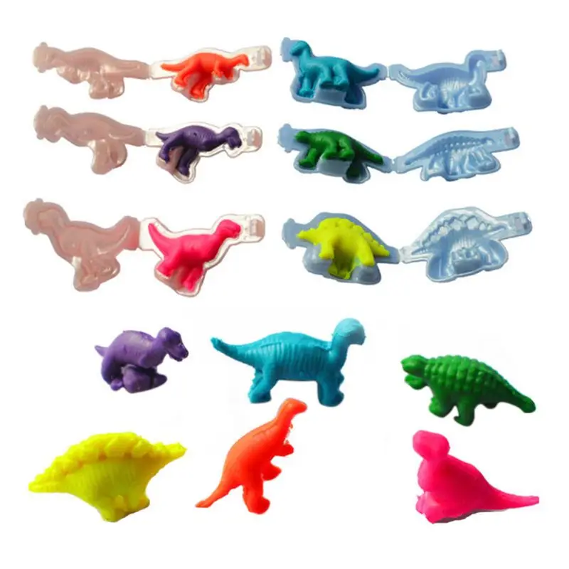 

Colorful Dinosaur Plasticine Mould Tools DIY Clay Moulds Toy Kit Dough Modeling Clay Kids Slime Toys Gift For Children