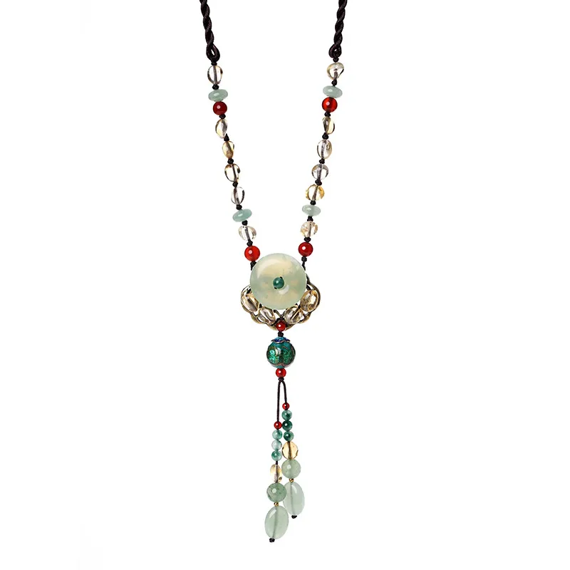 

Retro sweater chain long paragraph wild female ethnic style decoration pendant necklace decoration autumn and winter
