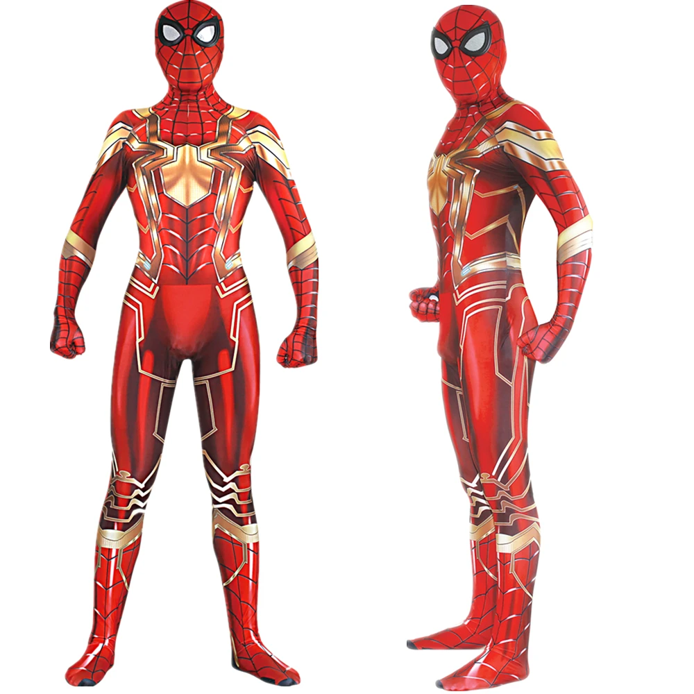 Skup Pająk przebranie na karnawał Zentai Glod czerwony żelazny pająk Superhero body kombinezon kombinezony