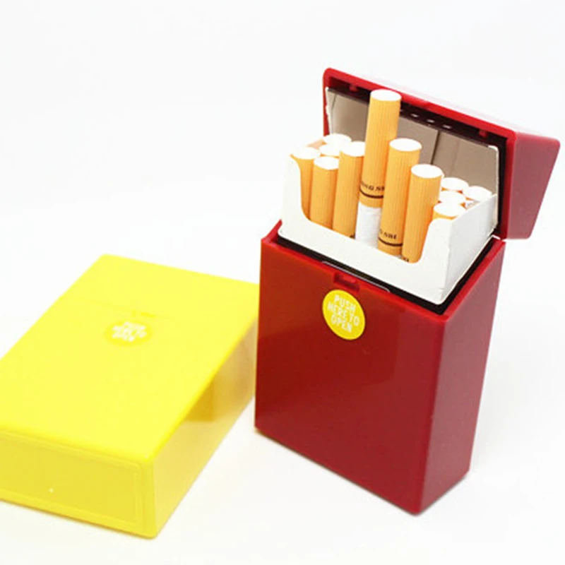 1x Portable Plastic Cigar Smoke Cigarette Box Holder Pocket Tobacco Storage Case