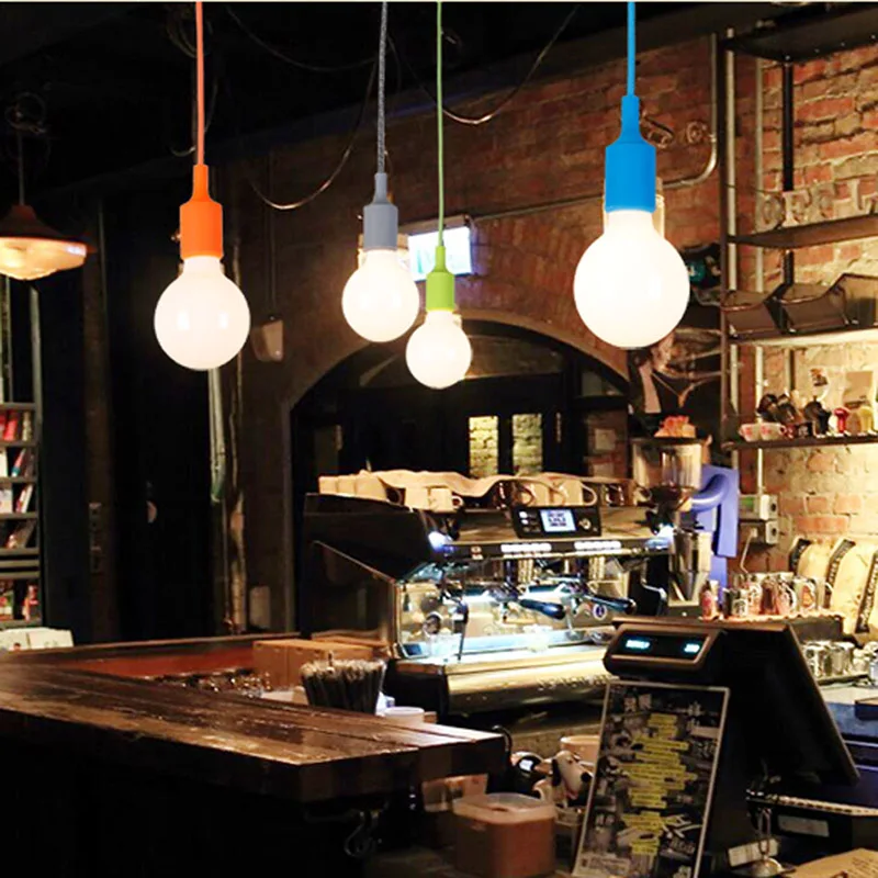 Mouth Colorful Pendant Lamp Led Bar Restaurant Bedrooms Mouth Colorful Pendant Lamp Led Bar Restaurant Bedrooms Hanging Light Bulb Diy Holder Silica Gel Art In Lights From