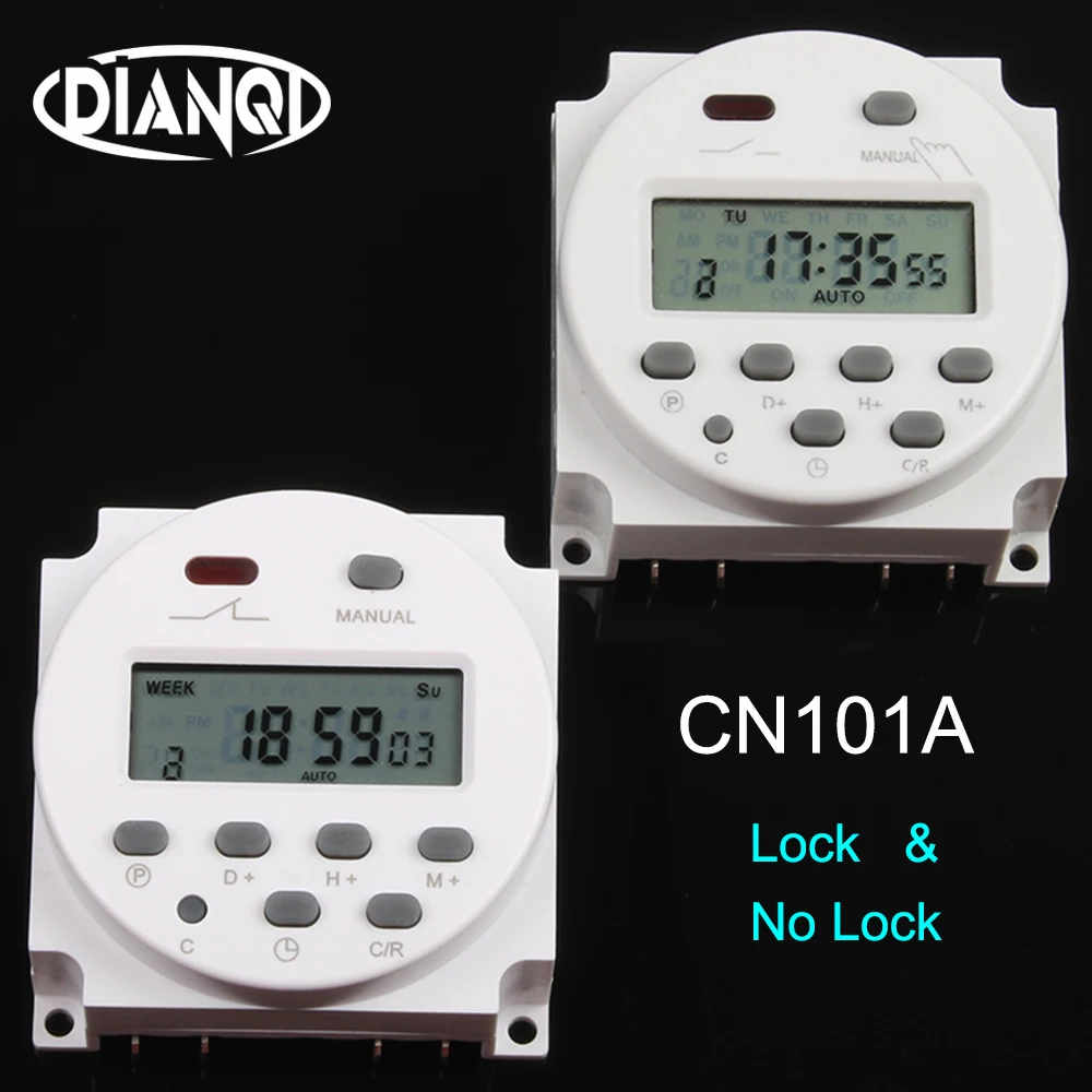 CN101A Digital LCD Power Programmierbares Timer Schalterrelais 16A CN101A 24V 