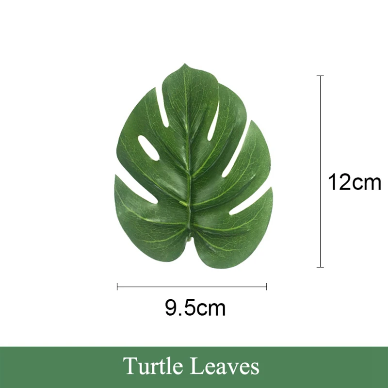 Поддельные тропические Пальмовые Листья трава лоза искусственные растения джунгли черепаха листья ротанга моделирование Свадебная вечеринка домашний стол Арка Декор