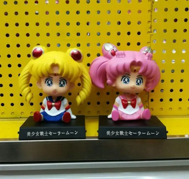 

2pcs/set Tsukino Usagi sailor moon action figure PVC toys collection anime cartoon model toys collectible