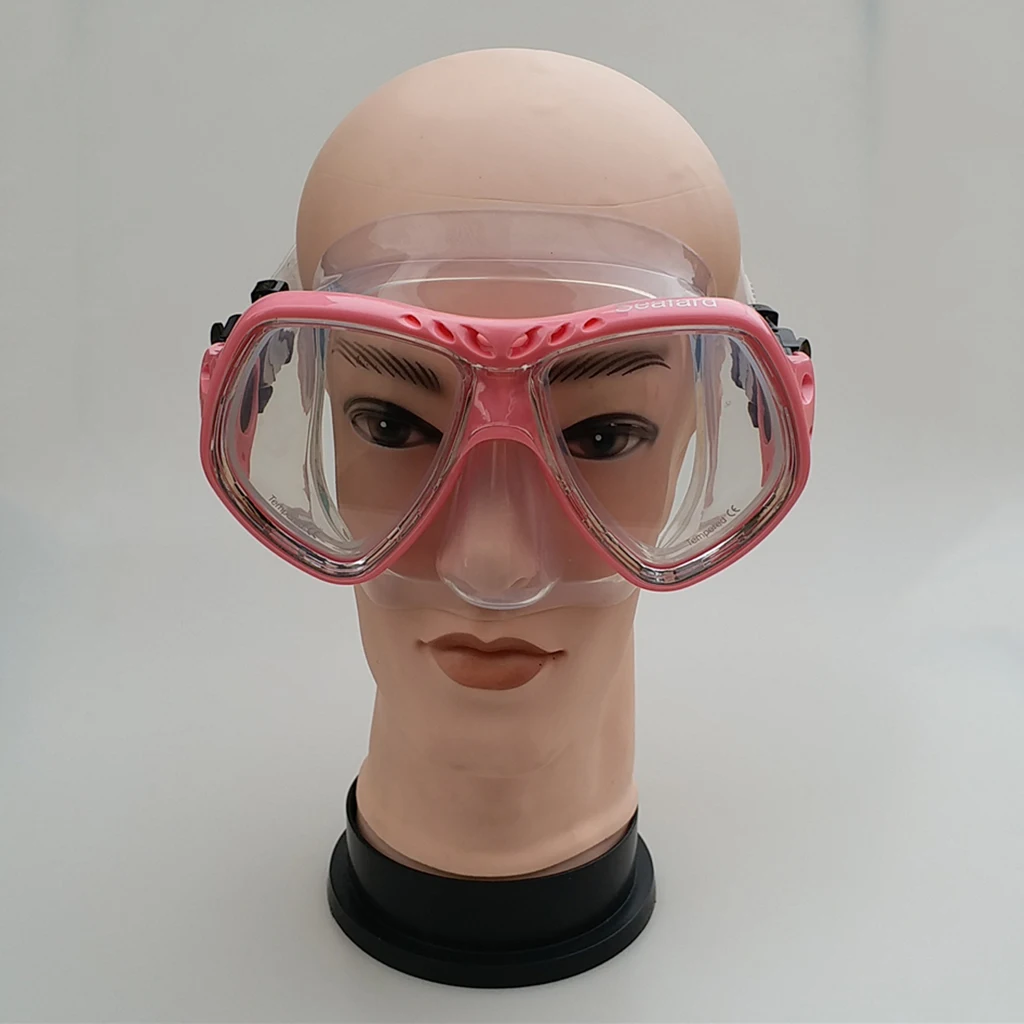 Professional Scuba Diving Mask Wear Resistant Underwater Swimming Snorkeling Spearfishing Glasses Adjustable Strap for Men Women