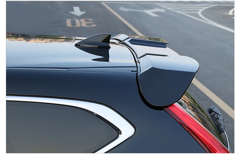 Автомобильный Стайлинг ABS пластиковый Неокрашенный цвет наружный задний багажник Крыло загрузки губы спойлер на крыше украшение для Honda CRV
