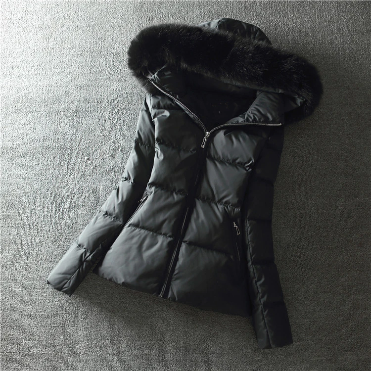 Новые 90% белые пуховые пальто и куртки для женщин осень зима натуральный Лисий Мех 15 цветов теплая короткая куртка на молнии Верхняя одежда