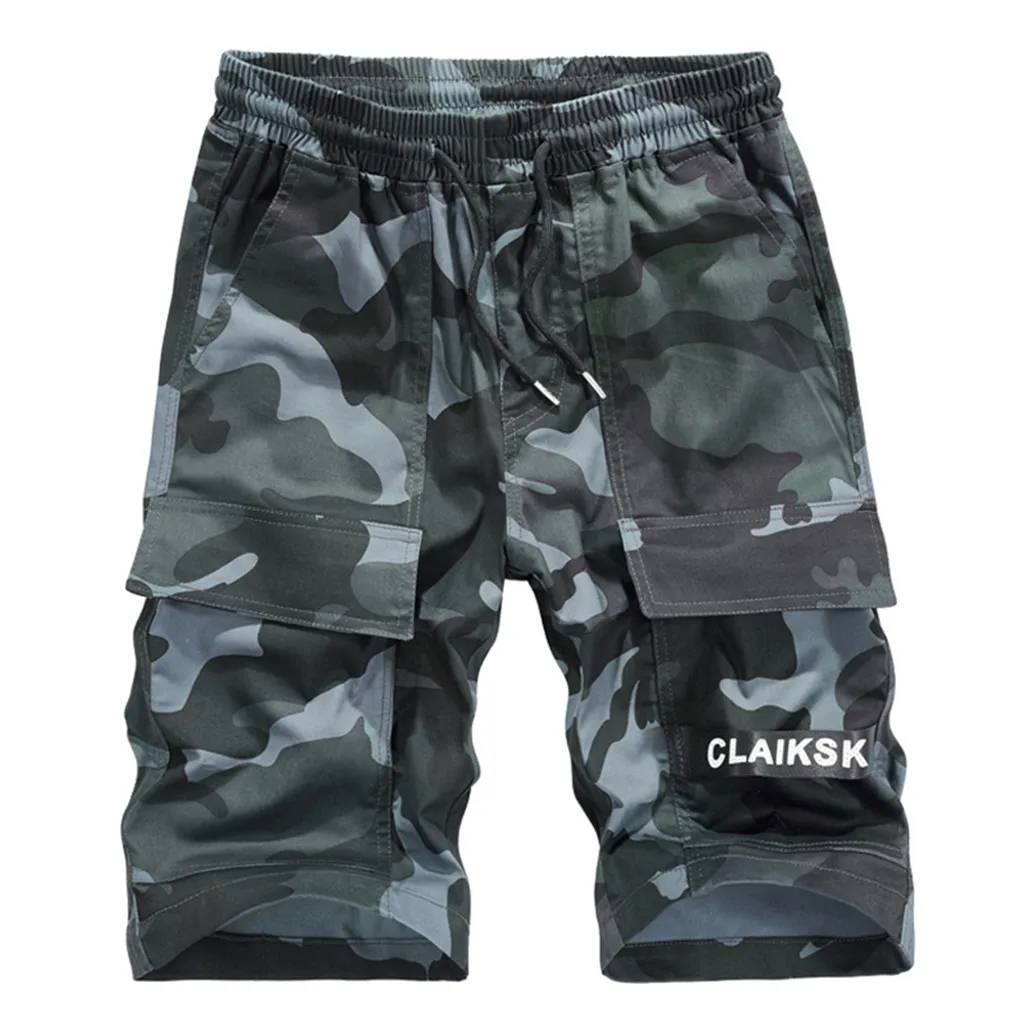 Мужские военные карго шорты летние модные хлопковые повседневные рабочие короткие брюки Спортивные Ремни тактические шорты для мужчин
