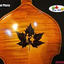 Барокко Стиль песня брена маэстро инlayed кленовый лист 5 струны для скрипки 4/4#9606