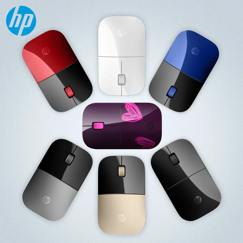 Беспроводная Мышь HP Z3700 оптическая USB 2 4 ГГц 1200DPI 3 кнопки бесшумная цветная