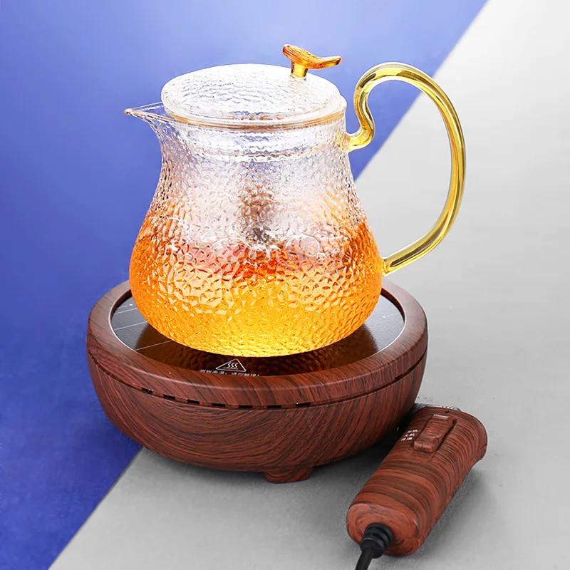Термостойкий молоток стеклянный заваривание чая чайник высокотемпературный фильтр чайник с цветами бытовой 700 мл