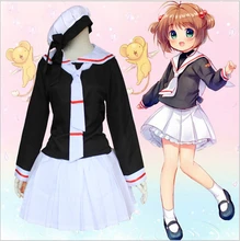 Precioso japonés anime card captor sakura dress dress cosplay traje de las mujeres