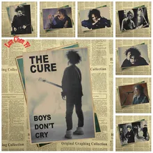 The Cure Rock Band музыка крафт-бумага плакат гостиная столовая настенные декоративные картины