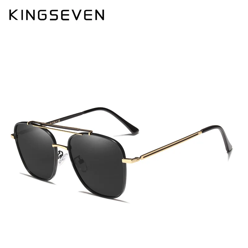 KINGSEVEN брендовые Дизайнерские мужские солнцезащитные очки для вождения, мужские поляризованные солнцезащитные очки, модные стильные очки UV400 Gafas De Sol Masculino