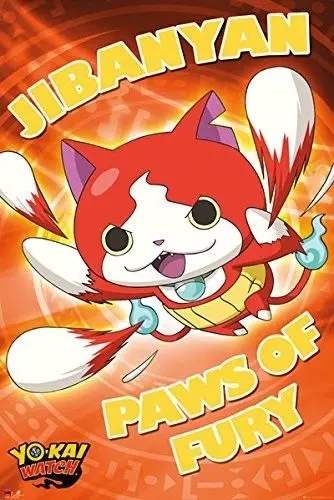 Home Decor Yo-Kai Watch - Manga Anime TV Show 1-Silk Art Poster Wall Sicker Decoration Gift