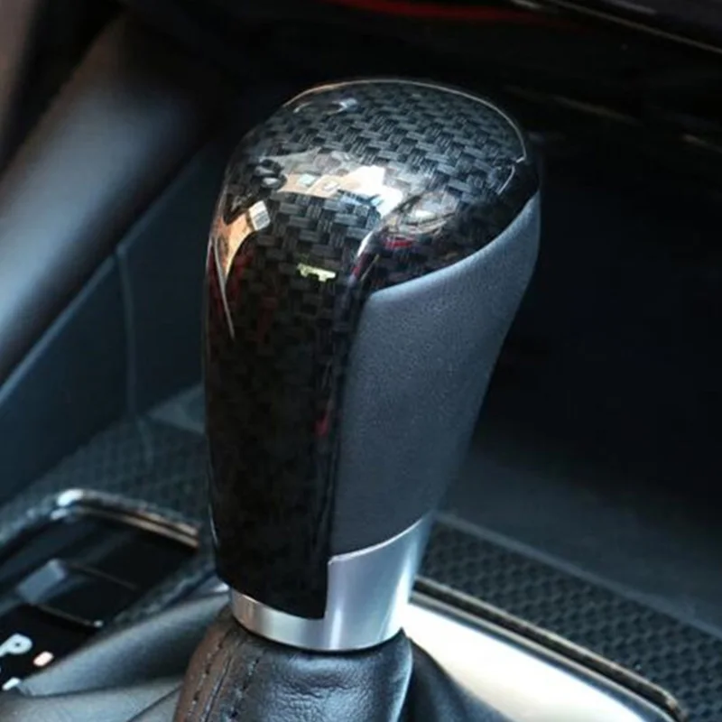 Ручка переключения рулевого механизма автомобиля из углеродного волокна Панель управления Шестерня рамка крышка Накладка наклейка для Mazda Cx-5 Cx5 Cx 5 аксессуары