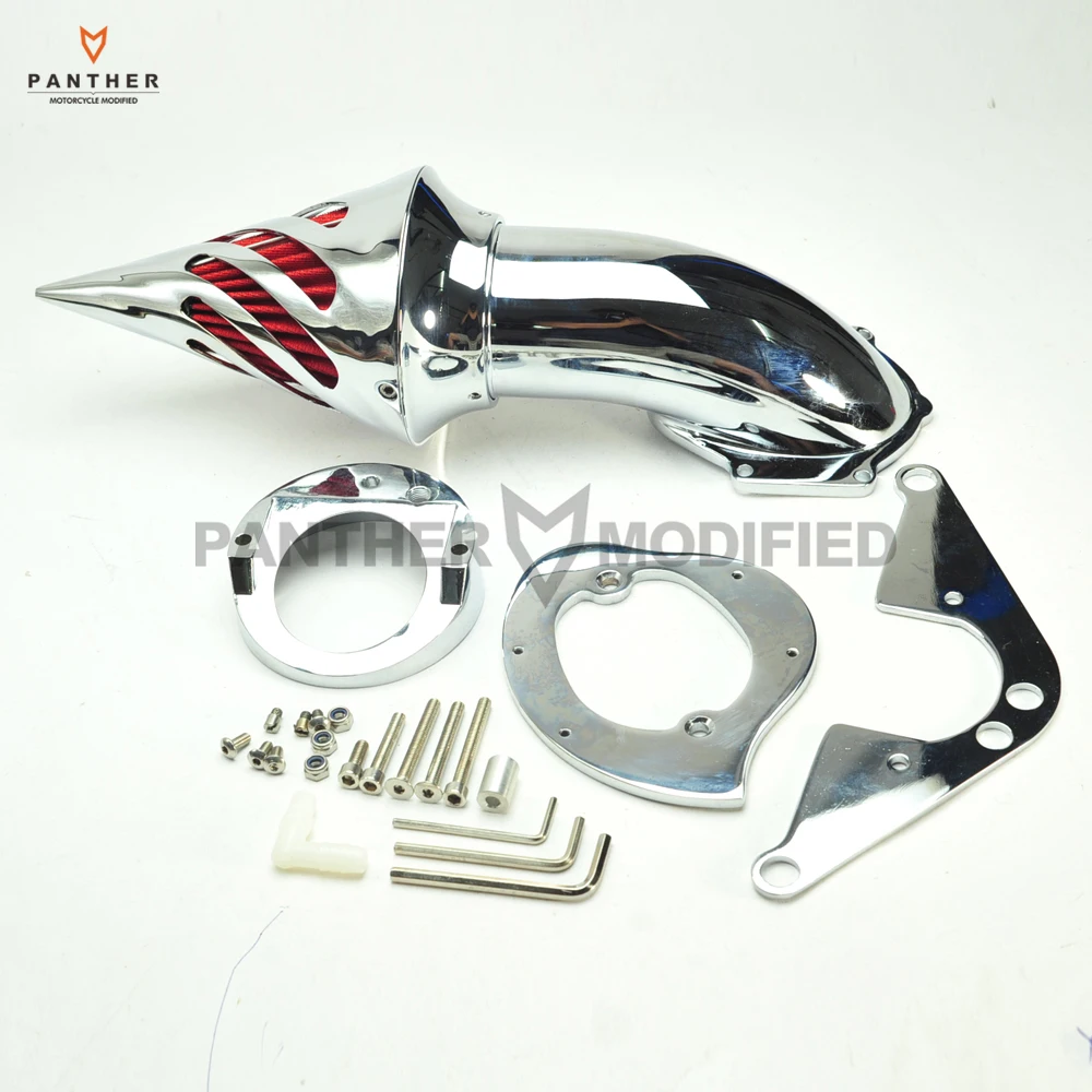 

Chrome Motorcycle Spike Air Cleaner Kits Intake Filter case for Yamaha Road Star XV1600 1700 1999 -up