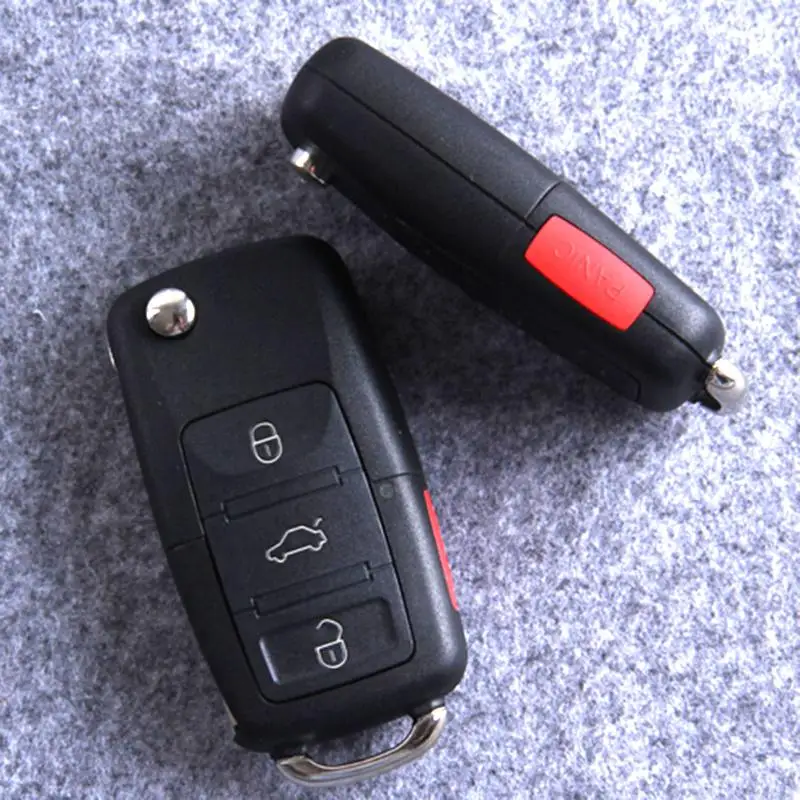 4 кнопки дистанционного управления откидной Складной автомобильный ключ оболочки замена Автомобильный ключ чехол Высокое качество для Фольксваген Гольф MK4 Bora