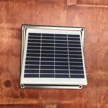 Нержавеющая сталь Солнечная стена вентилятор вентиляционное отверстие экстрактор 135CFM с переключателем вкл/выкл используется для сарая