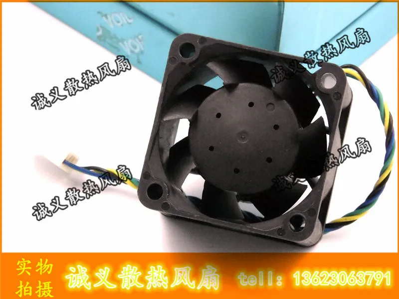 Шарикоподшипник кулер вентилятор EVERFLOW 4028 R124028BU DC 12V 0.40A 4 провода Вентилятор