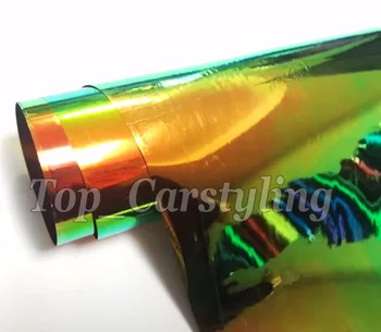 

Premium Chameleon Chrome Vinyl Car Wrap PROTWRAPS Film Full Car COVERING high flexible 1.35x18m /Roll