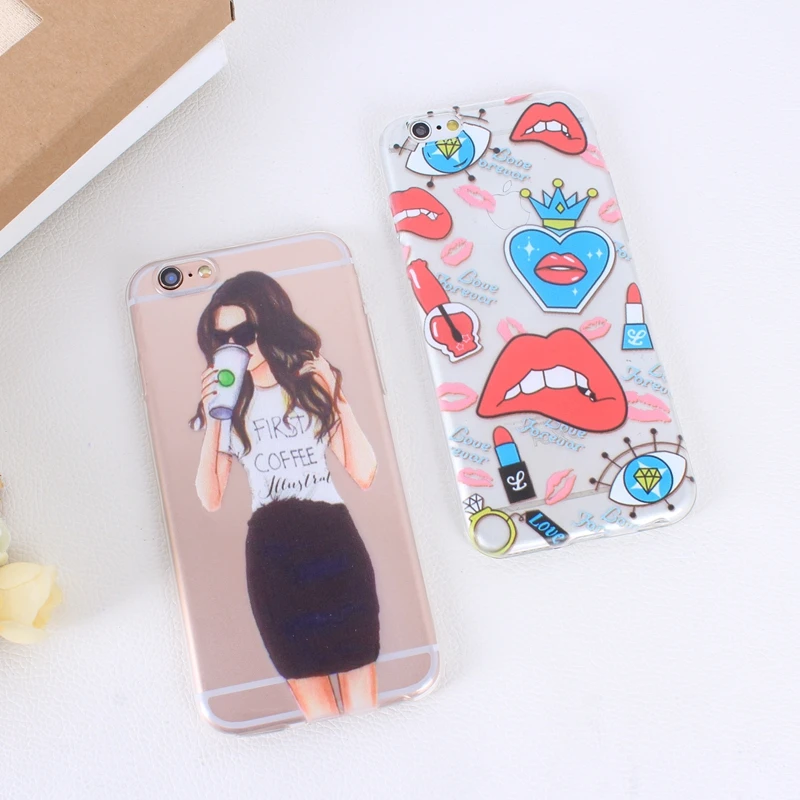 Case Of Pink Cake Macaroon On Print For Apple iPhone 5 5S 6 6S CasesTPU Back Cover Shell Capa Transparent back cover  (2)